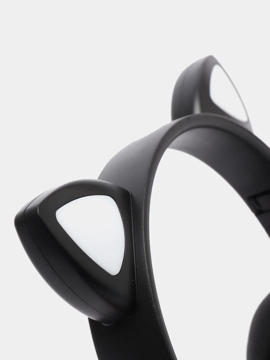 Черный беспроводные светящиеся наушники с ушками CAT EAR P33M