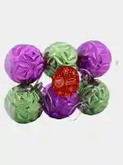 Набор ёлочных игрушек "Сфера",d=6 см,6 шт