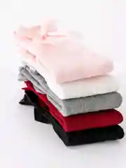 Багровый гольфы детские с бантиком