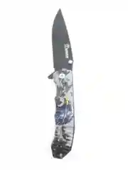 Красный нож туристический раскладной BOKER череп волк орел