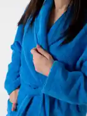 Лазурный халат женский,  махровый, хлопок