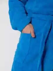 Лазурный халат женский,  махровый, хлопок