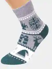Носки детские из хлопка новогодние/Новый год/теплые/зима/снежинка/олень/