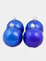 Набор ёлочных игрушек d=6 см,4 шт