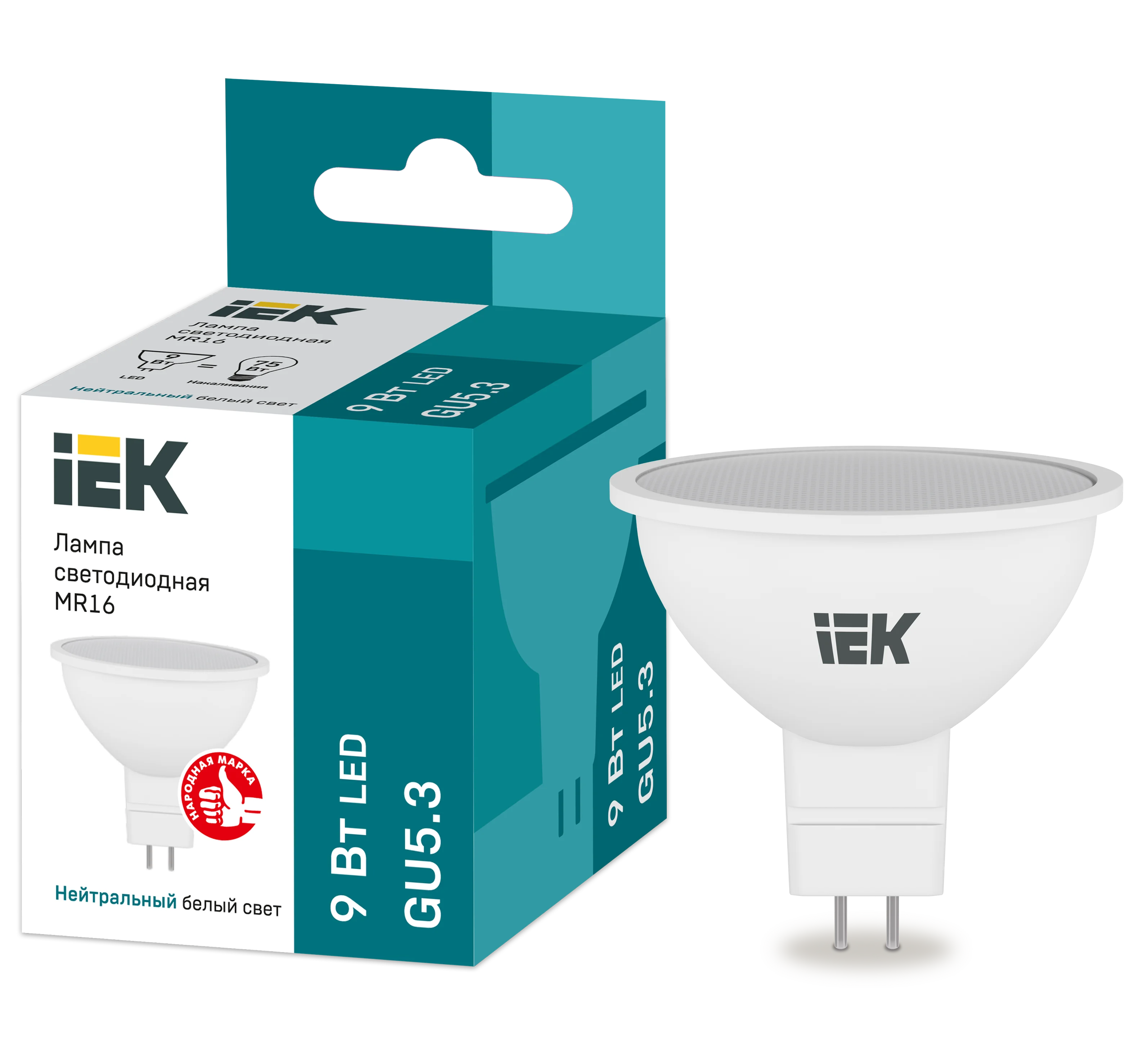 Лампа светодиодная   ECO LED-MR16 софит  230В GU5.3