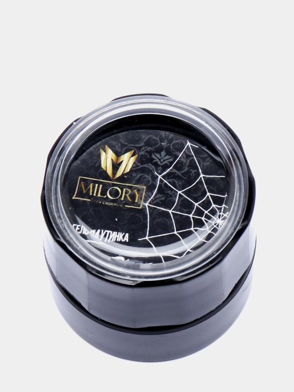Milory, Гель паутинка Gossamer black, черная, 5 г