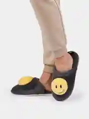 Желтый тапочки домашние женские Смайлики