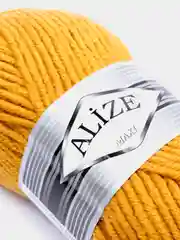 Горчичный пряжа Alize Superlana Maxi (Ализе Суперлана МАКСИ)