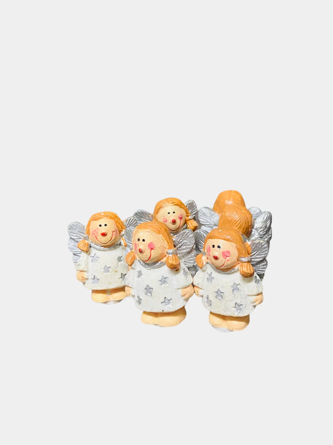 Голубой набор из 12 новогодних фигурок