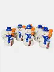 Зелёный хаки набор из 12 новогодних фигурок