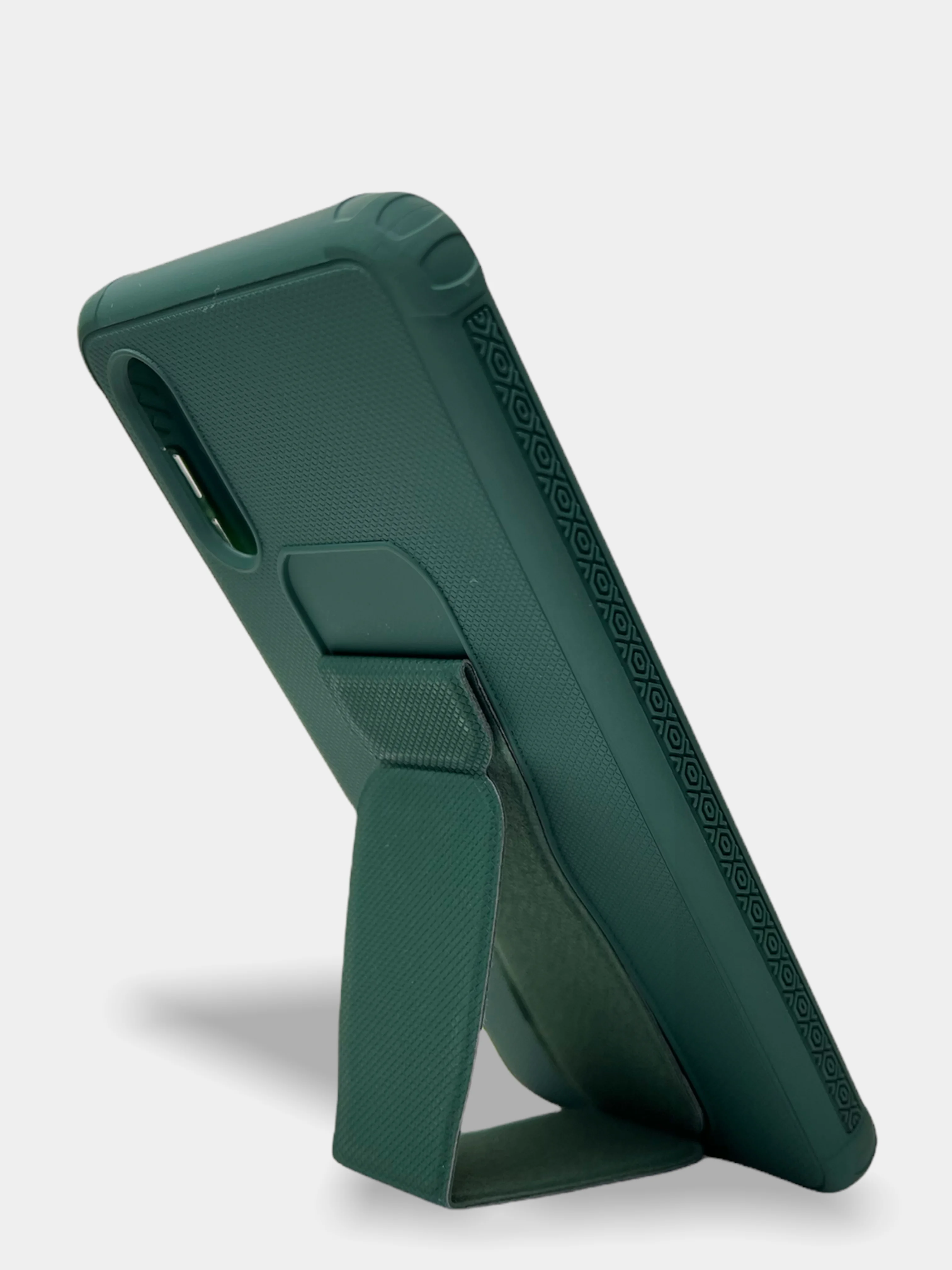 Бирюзовый чехол Samsung Galaxy A02, Самсунг Галакси А02 силиконовый рифленый с подставкой