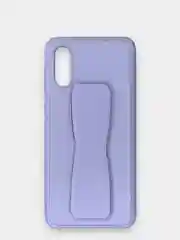 Лавандовый чехол Samsung Galaxy A02, Самсунг Галакси А02 силиконовый рифленый с подставкой