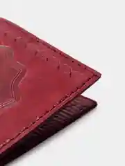 Багровый обложка для паспорта Полумесяц и мечеть