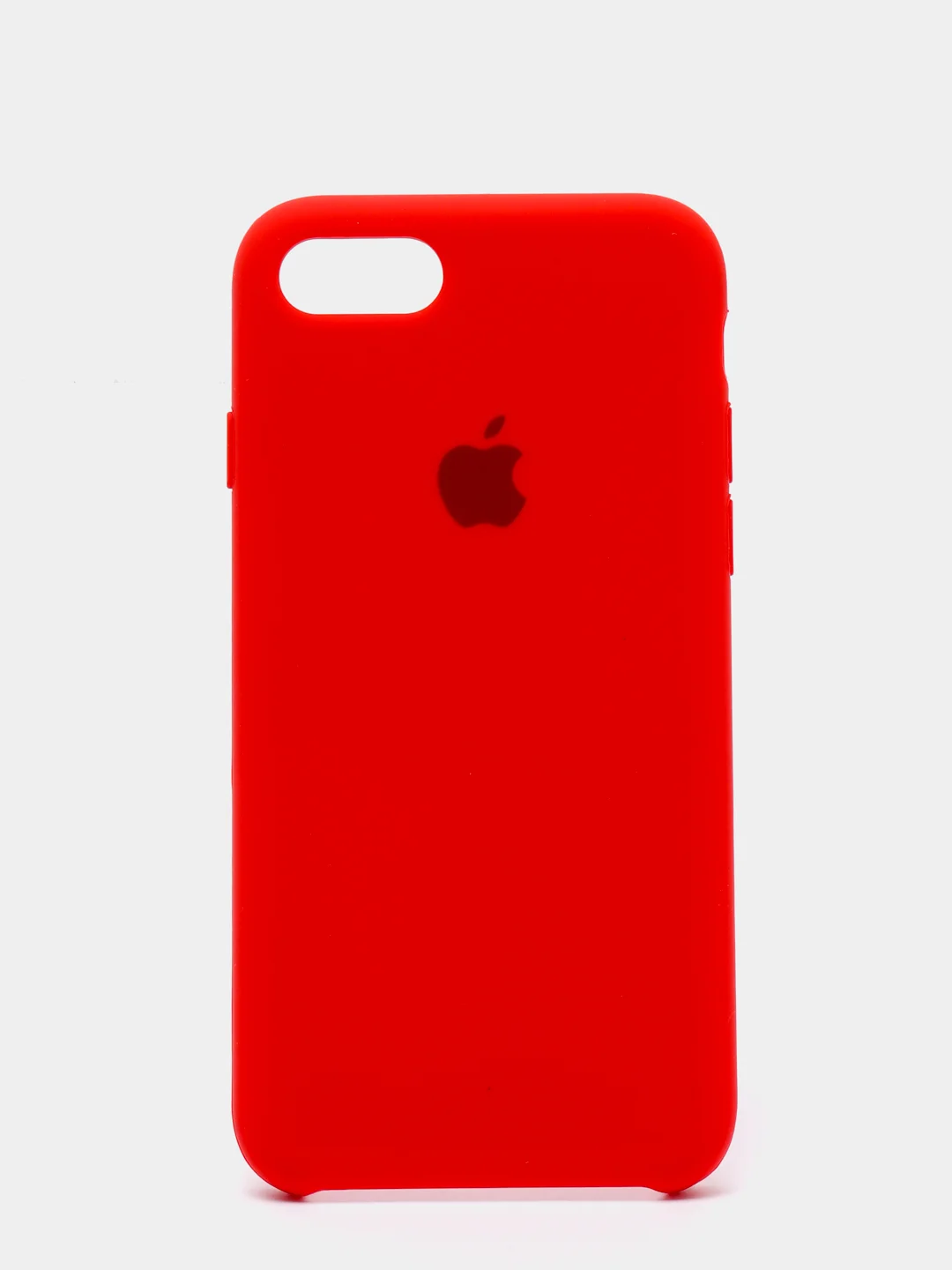 Красный чехол Silicone Case для iPhone 7, 8, SE2, iPhone Se2 2020, с логотипом