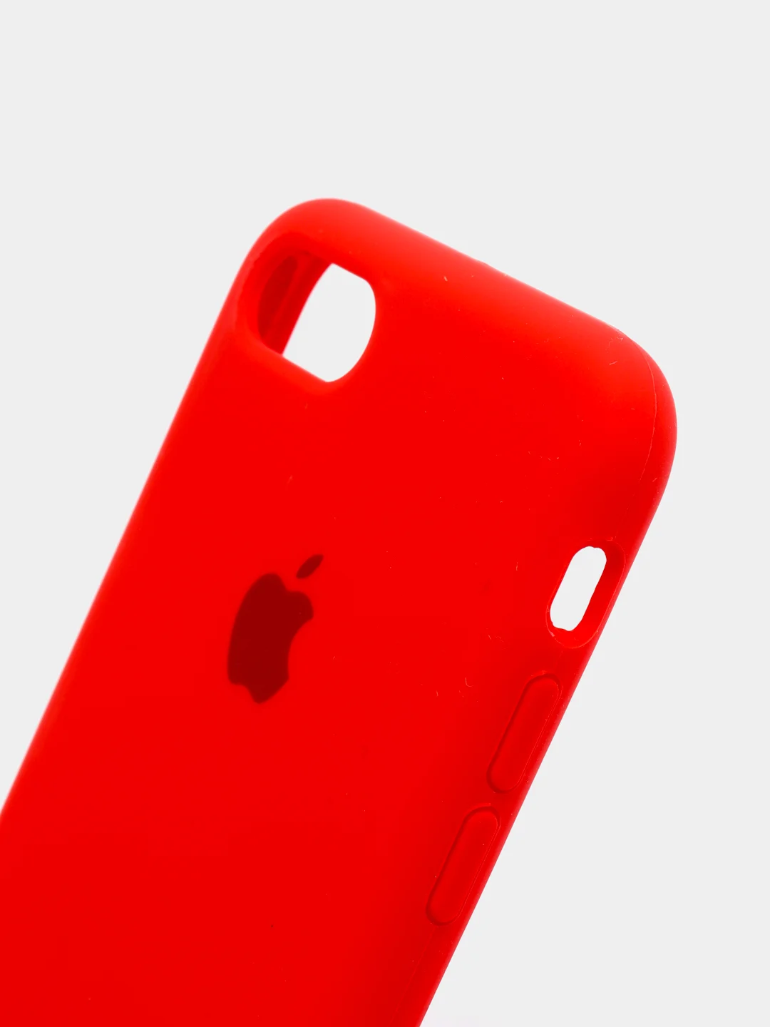Красный чехол Silicone Case для iPhone 7, 8, SE2, iPhone Se2 2020, с логотипом