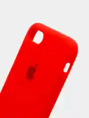 Красный чехол Silicone Case для iPhone 7, 8, SE2, iPhone Se2 2020, с логотипом