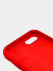 Красный чехол Silicone Case для iPhone 7, 8, SE2, iPhone Se2 2020, с логотипом