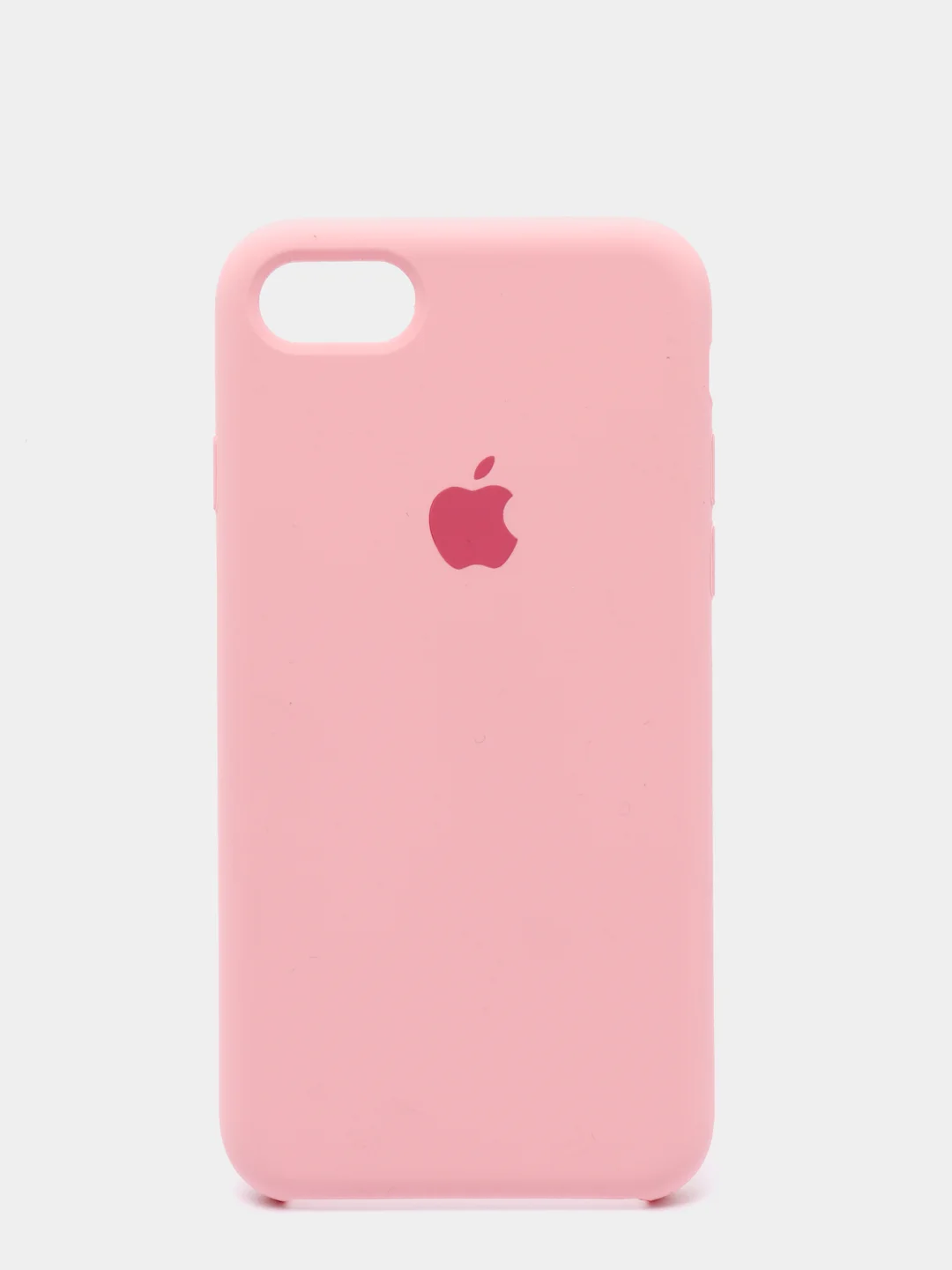 Розовый чехол Silicone Case для iPhone 7, 8, SE2, iPhone Se2 2020, с логотипом