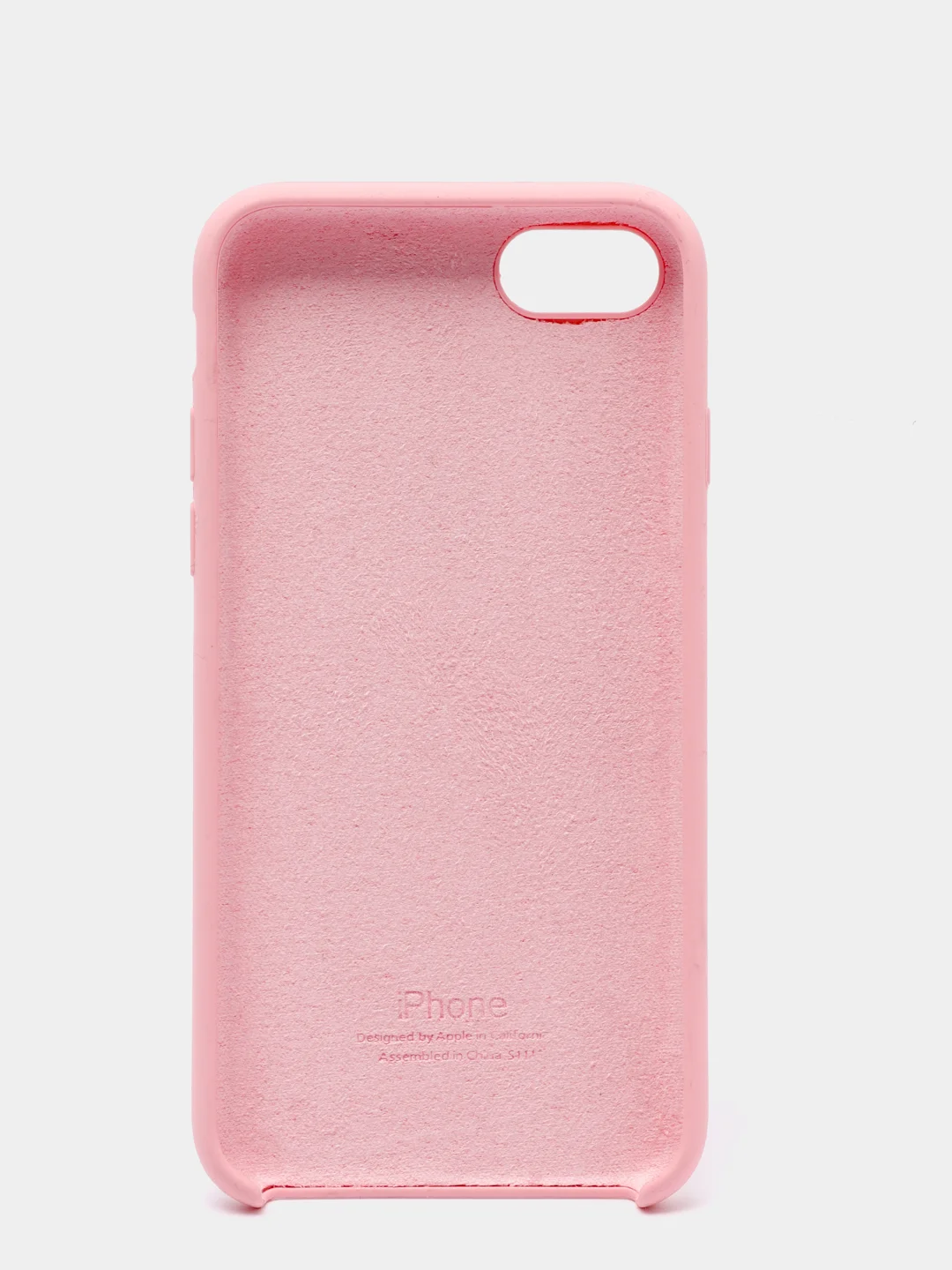 Розовый чехол Silicone Case для iPhone 7, 8, SE2, iPhone Se2 2020, с логотипом