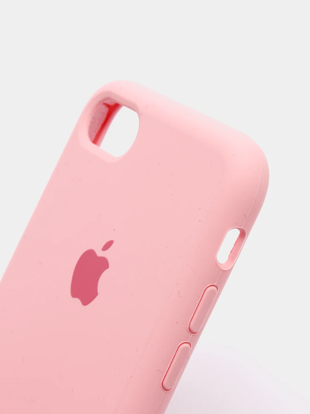 Розовый чехол Silicone Case для iPhone 7, 8, SE2, iPhone Se2 2020, с логотипом