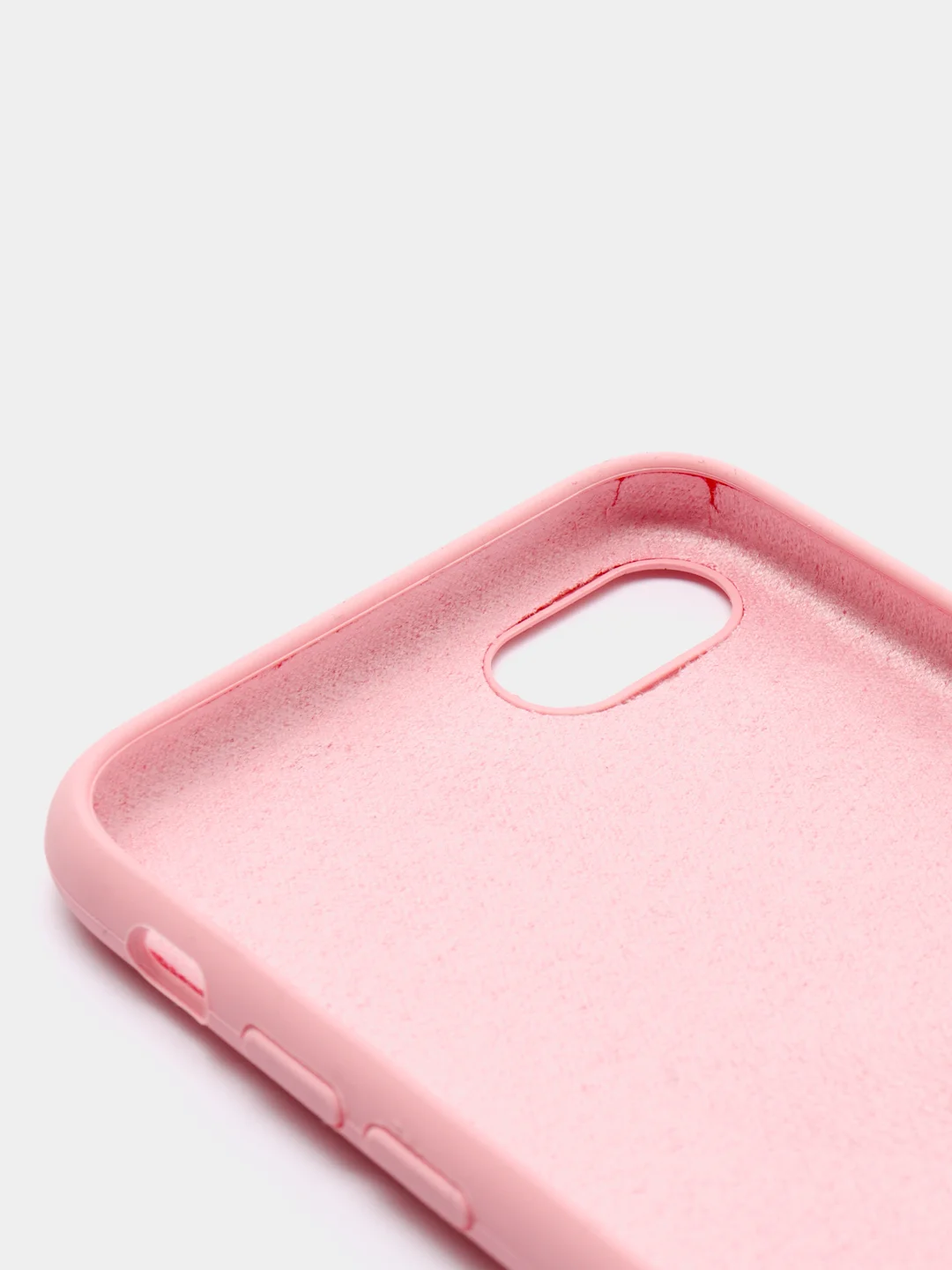 Розовый чехол Silicone Case для iPhone 7, 8, SE2, iPhone Se2 2020, с логотипом