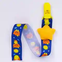 Желтый держатель для пустышки, соски, прорезывателя с зажимом Mum&Baby