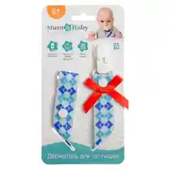 Белый держатель для пустышки, соски, прорезывателя с зажимом Mum&Baby