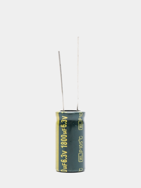 1800мкФ 6.3в Конденсатор LOW ESR 1800UF 6.3V 105C 10х21 WL JAMICON