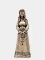 Серый оберег женский "Славянская богиня Лада", ручная работа, 12 см