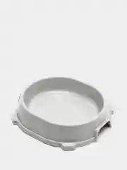 Серый миска для кошек и собак пластиковая FAVORITE, нескользящая, 0,22 л