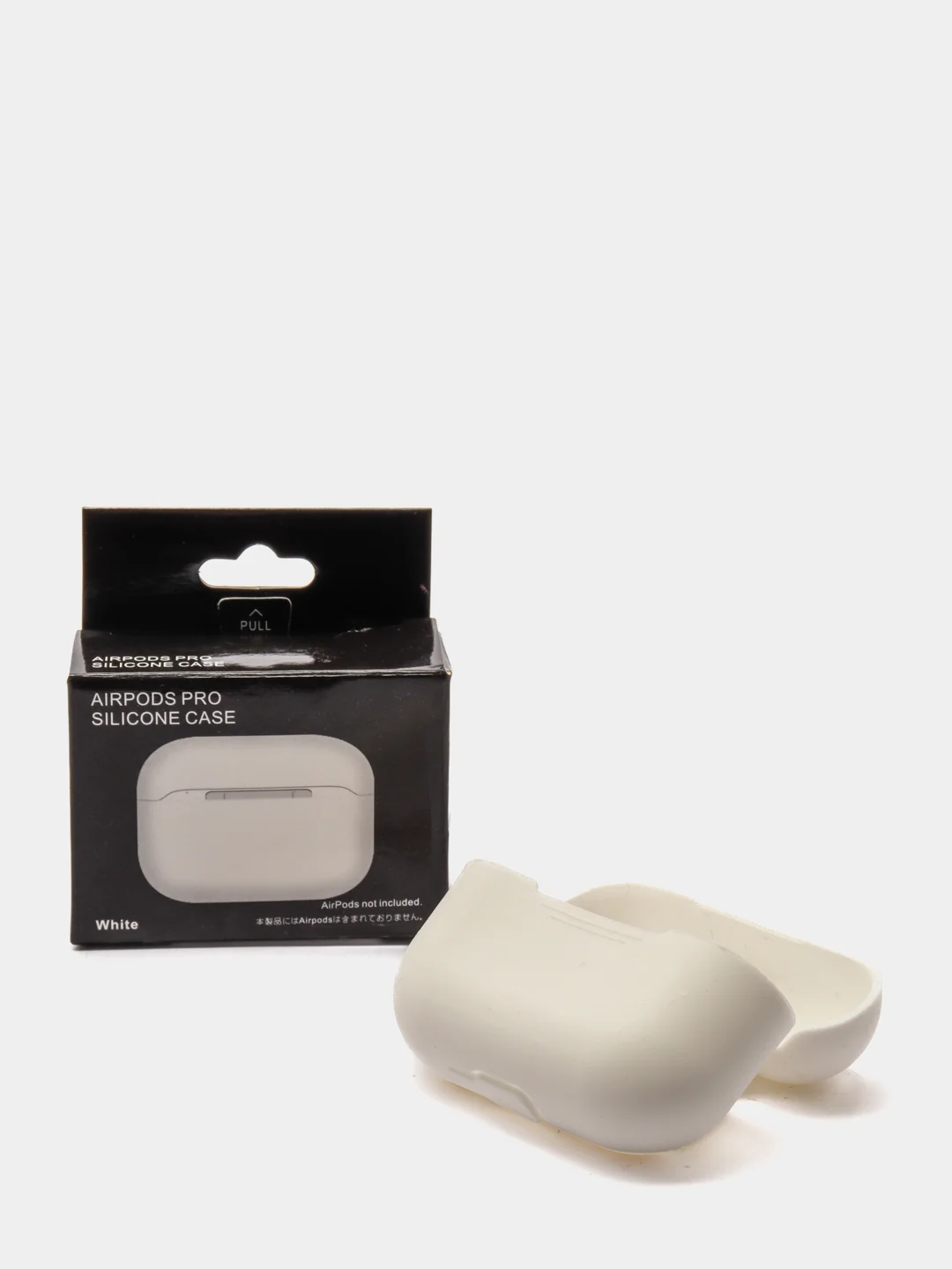 Белый силиконовый чехол для наушников AirPods Pro
