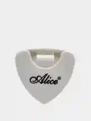 Белый футляр для медиаторов треугольный, разноцветные Alice. A010A
