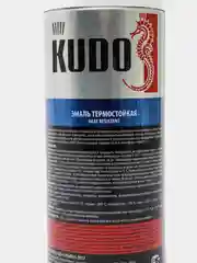 Белый эмаль термостойкая KUDO, аэрозоль, 520 мл