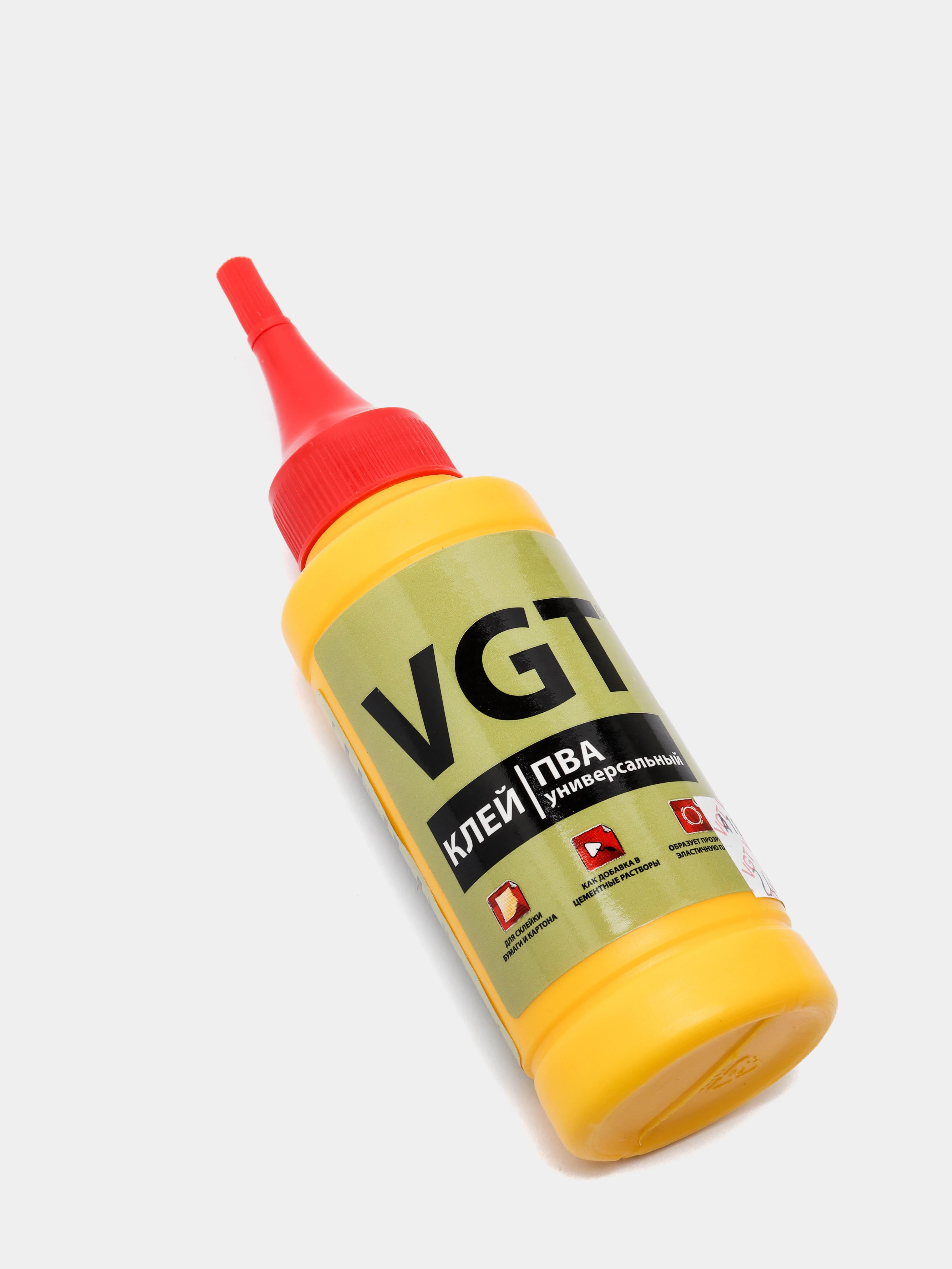 Клей ПВА VGT, универсальный, 0,1 кг, флакон с дозатором