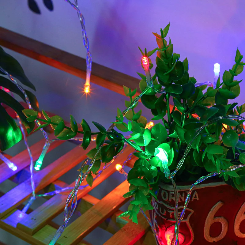 Красный гирлянда на батарейках, 4,5 м, 30 LED лампочек