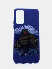 Багровый чехол силиконовый с принтом Honor 10X Lite, P Smart 2021, Y7a (хонор)