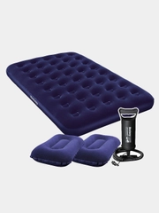 Матрас надувной (Кровать) 203x152x22см, с 2 подушками и насосом BESTWAY Comfort