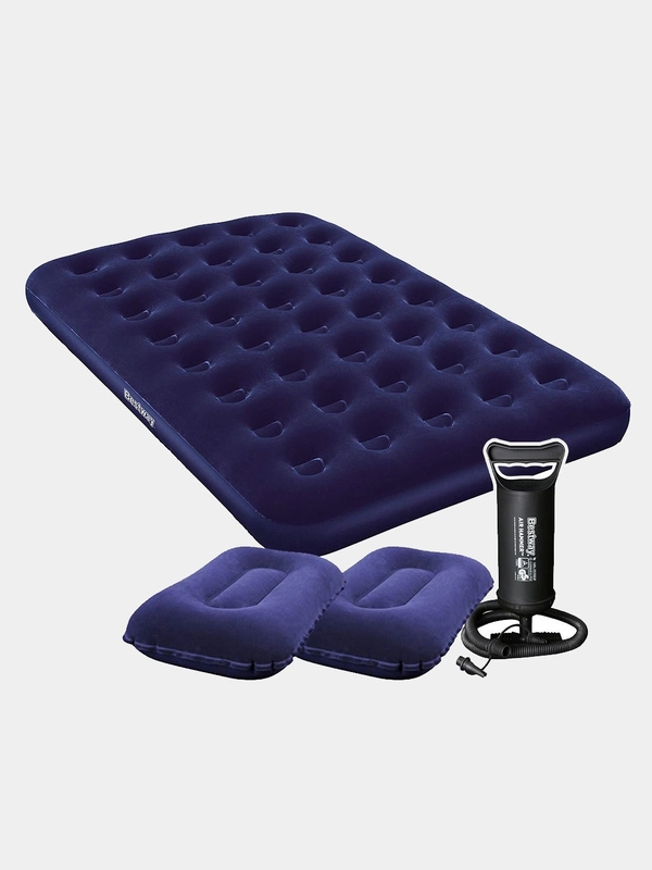 Матрас надувной (Кровать) 203x152x22см, с 2 подушками и насосом BESTWAY Comfort