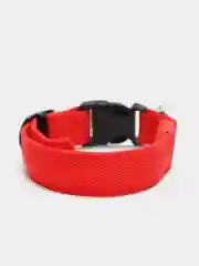 Красный светодиодный ошейник для кошек и собак, из нейлона, работа от батареи, USB зарядка