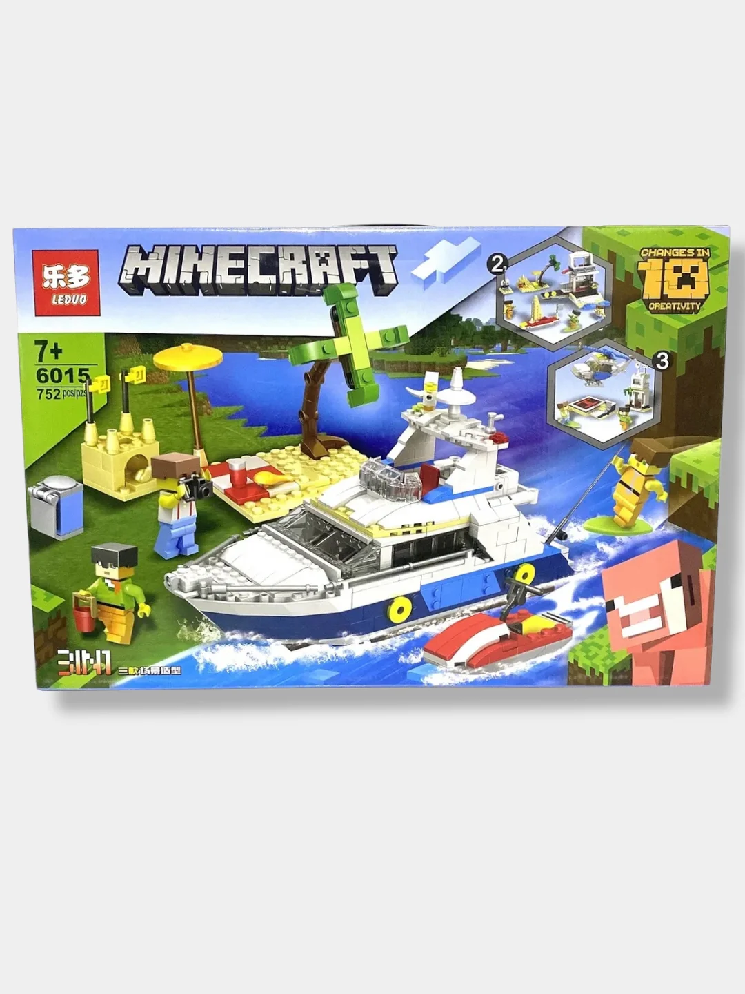Конструктор Minecraft My World "Прогулка на яхте", 752 детали