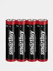 Батарейка Smartbuy, Спутник R03 мизинчиковые, R6 пальчиковые, R03 ONE, R6 ONE солевая
