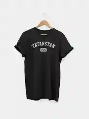 Футболка Seletstore с принтом "Tatarstan", хлопок, унисекс, черная