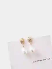 Карамельный серьги "Total white"