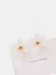 Ледяной серьги "Total white"