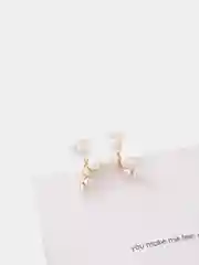 Манго серьги "Total white"