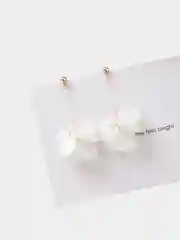 Слоновая кость серьги "Total white"