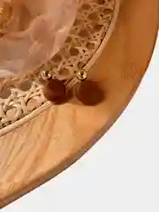 Терракотовый серьги "Кофе с корицей"