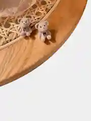 Бежевый меланж серьги "Кофе с корицей"