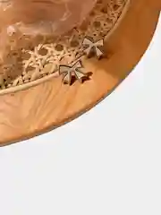 Конфетный серьги "Кофе с корицей"