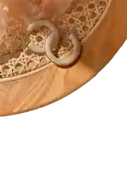 Горчичный серьги "Кофе с корицей"